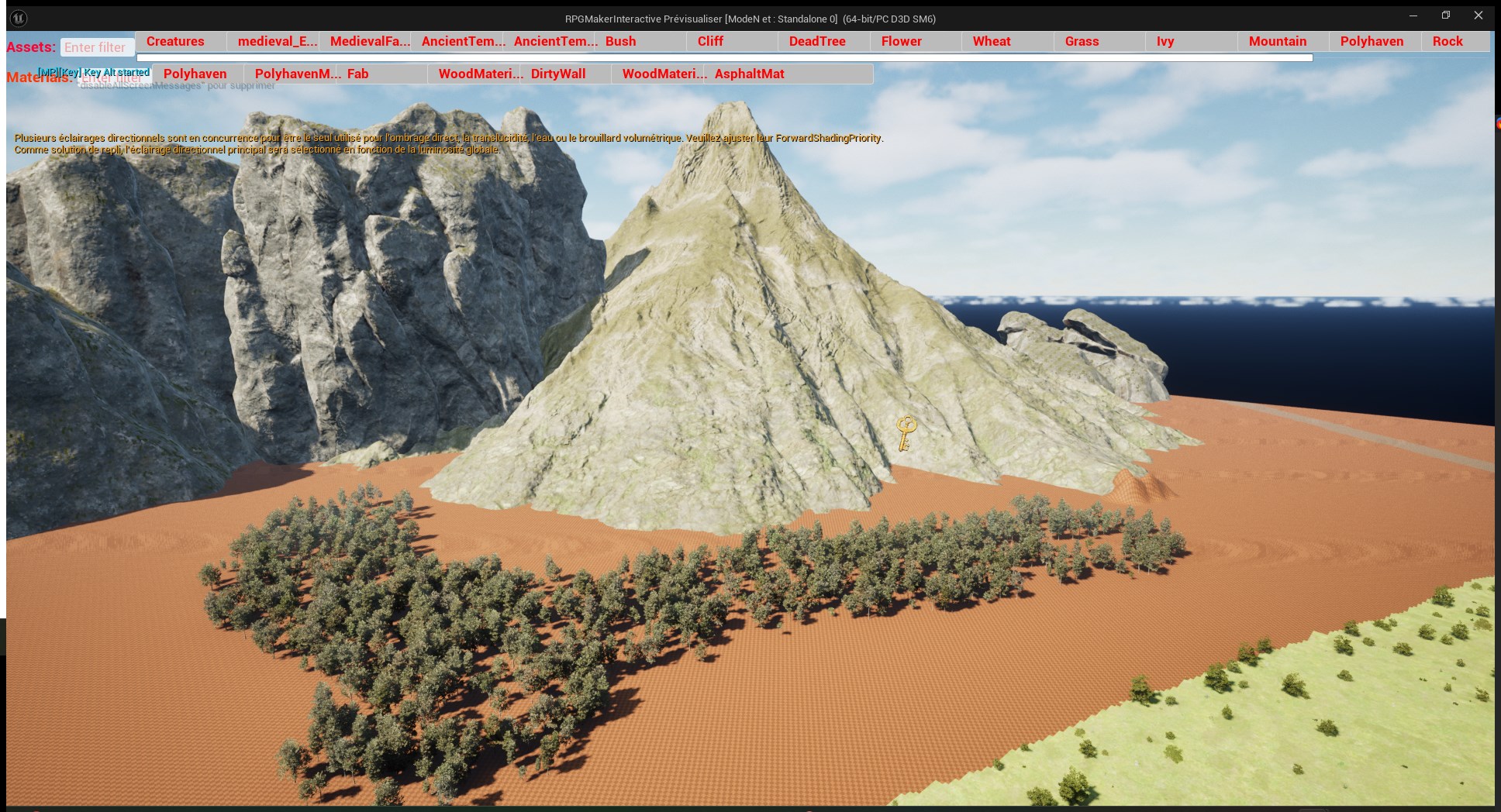 RPG corrupted mountain map