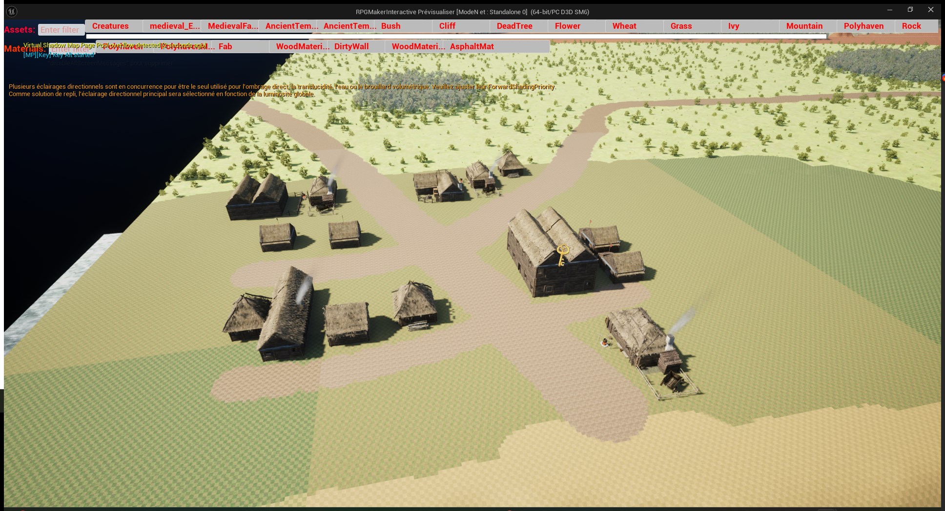 RPG village map