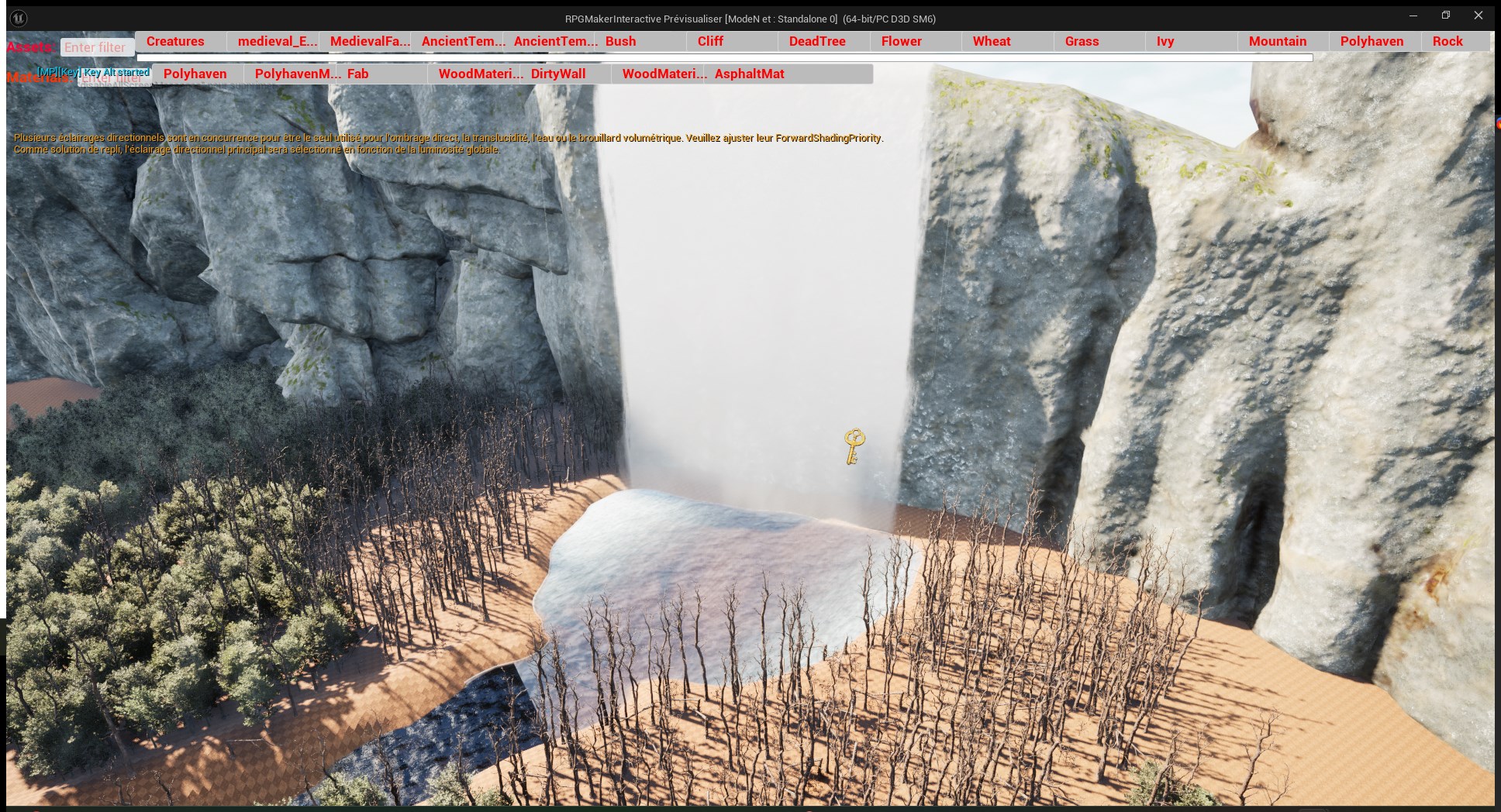 RPG waterfall map